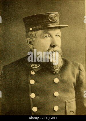 . Geschichte und komplette Dienstplan der Massachusetts Regimenter, Minute Männer von '61, die auf den ersten Aufruf von Präsident Abraham Lincoln, 15. April 1861, um die Flagge und Verfassung der Vereinigten Staaten zu verteidigen reagierten ... und biographische Skizzen der Minute Männer von Massachuetts . .ERT Prescott, Chiirlestowii. Muss. Minute Men of 61 Company K, Fifth Mass. Reift. Albert Prescott wurde am 19. Februar, 1S30, in Charlestown, Mass. Geboren. Erster Sergeant, Company K, Fifth Massacliusetts Volun-teers, Mini.te Männer von 61, (3 Monate)19. April 1861 bis 31. Juli, 1S61; erster ser-geant. Firma P., thirt-Sixth INIassa-chnsett Stockfoto