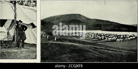 . Originalaufnahmen auf den Schlachtfeldern während des Bürgerkrieges der Vereinigten Staaten. KONFÖDERIERTE GEFANGENE IN CHATTANOOGA BLOCKHÄUSERN IN DER NÄHE VON CHATTANOOGA. GENERAL ULYSSES S. GRANT IN MISSISSIPPI KAMPAGNE, 1863 SCHLACHT ÜBER DEN WOLKEN AUF AUSSICHTSTURM IN TENNESSEE INGENIEURE DER ARMEE DES CUMBERLAND IM LAGER DIE Kriegskameras erreichten Nashville am selben Tag, an dem Grant die Stadt betrat, 21. Oktober 1863, und folgten ihm während der Kampagne eng. Grant eilte nach Chattanooga und fand die Truppen ohne Schuhe oder Tuch-ing, und alle Lebensmittel erschöpft. Er telegraphierte nach Burnside, um Knox zu halten Stockfoto