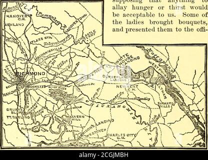 . Schlachten und Führer des Bürgerkriegs : wobei zum größten Teil Beiträge von Union und konföderierten Offiziere, basierend auf "die Jahrhundert-Krieg-Serie." P.Fitz Lee fegte sie bald heraus und verbrannte ihre Kamera]). Tliey unternahm keinen anderen Versuch, zu stehen, und wir hörten nicht mehr von ihnen als organisierter Körper, aber viele Gefangene wurden genommen, als wir vorbeigingen.Wir hatten Tliem gebrandet, sie im Detail genommen und sie in allen Punkten weit übertroffen. Wie wir später erfuhren, wurden die Föderalkräfte von General Philip St. George Cooke kommandiert, Vater-iu-Gesetz an General Stuart, dem dieser eine Politessage schickte. Der Stockfoto