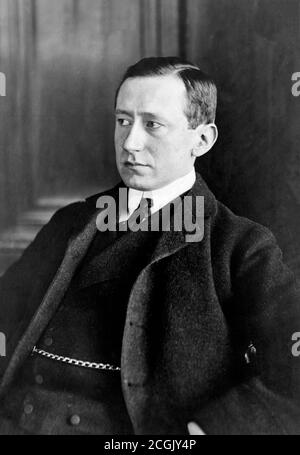 Marconi Guglielmo Giovanni Maria Marconi, 1. Marquis von Marconi (1874-1937), ca. 1903 Stockfoto