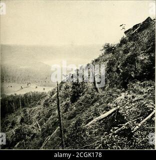 . Die fotografische Geschichte des Bürgerkrieges: In zehn Bänden. COPYRIGHT, 1911, REVIEW OF REVIEWS CO. ON THE HEIGHTS OF CHATTANOOGA – A LANDMARK IN GRANTS RISE TO FAME Zinn- Blick vom Lookout Mountain, zeigt den Boden, über dem die Bundessoldaten in ihrer Verantwortung zerrüttelt, illustriert PortersBezug auf die Schlacht vom 23.-25. November 1863. Zuschüsse eigenen Bericht beschreibt so die abschließende Anklage: Entdecken, dass der Feind in seiner Verzweiflung zu besiegen oder zu widerstehen, den Fortschritt von Sherman schwächte sein Zentrum auf Missionary Ridge, entschärfen mich, den Vormarsch auf einmal zu ordnen. Thomas war acco Stockfoto