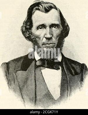 . Abraham Lincoln und die Schlachten des Bürgerkrieges . JOHN FORSYTH, CONFEDERATE COJIMISSIONER.(FRO.M EINE FOTOGRAFIE VON BRADY.) 6o6 ABRAHAM LINCOLN... MARTIN J. CRAWFORD, KOMMISSAR DER KONFÖDERIERTEN (AUS EINEM FOTO VON BRADY.) Viele starke äußere Zeichen deuteten auf diebeharrliche Einhaltung von Virginia an die Union.Ihre Legislaturperiode lehnte den Vorschlag von SouthCarolina für eine Konferenz der SouthernStates, die im Winter von 1859-60. Bei den Präsidentschaftswahlen stimmten ihre Bürger mit überwältigender Mehrheit für Bell und Everett und ihre Plattform der Union, die Verfassung und die Durchsetzung der Gesetze. Stockfoto