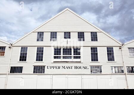 Stenge Haus am Chatham Dockyard Stockfoto