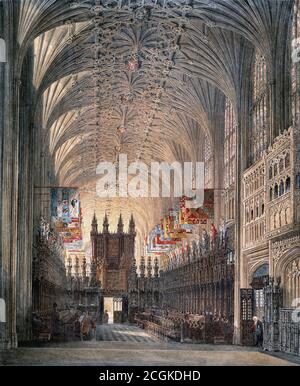 Wild Charles - Windsor Castle - St. George's Chapel - British School - 19. Jahrhundert Stockfoto