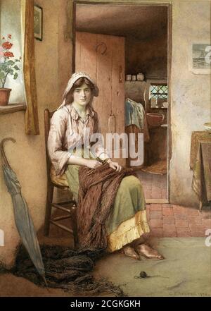 Wilson Charles Edward - The Fisherman's Wife - British School - 19. Jahrhundert Stockfoto