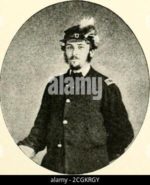 . Geschichte des einhundertfünfzigsten Regiments, Pennsylvania Freiwillige, zweites Regiment, Bucktail Brigade, . BriGADIKK-CIKNKRAL LANCIIOKNK WISTKR.. Stockfoto