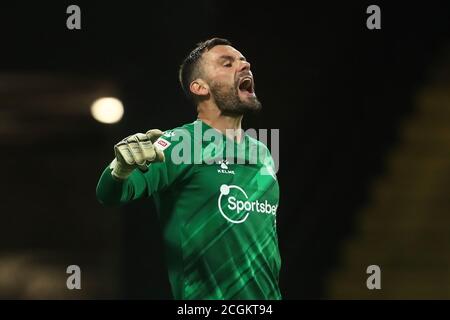 WATFORD, ENGLAND. 11. SEPTEMBER Ben Foster von Watford während der Sky Bet Championship Spiel zwischen Watford und Middlesbrough in Vicarage Road, Watford. (Kredit: Leila Coker, MI News) Kredit: MI Nachrichten & Sport /Alamy Live Nachrichten Stockfoto