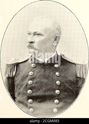 . Offiziere der Armee und Marine (regelmäßige und freiwillige), die im Bürgerkrieg gedient . M. Brigadier-General Samuel Allen Rice, U.S. V. Stockfoto