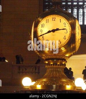 Grand Central Terminal Information Booth Clock, New York City, Usa Stockfoto