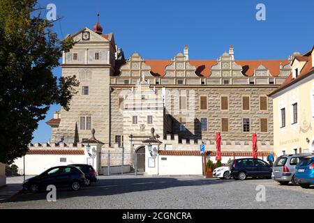 renesanční zámek Horšovský Týn (narodni kulturni pamatka), Plzeňský kraj, Ceska republika / Renaissanceschloss Horsovsky Tyn, Region Pilsen, Tschechische Republik Stockfoto