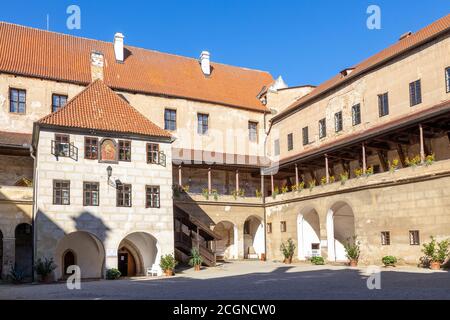 renesanční zámek Horšovský Týn (narodni kulturni pamatka), Plzeňský kraj, Ceska republika / Renaissanceschloss Horsovsky Tyn, Region Pilsen, Tschechische Republik Stockfoto