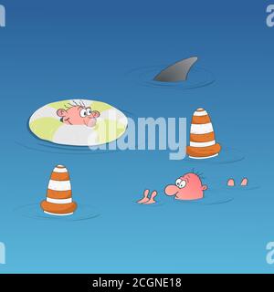 Zeichnung für Karten, Banner, Plakate und andere Designzwecke. Stock Vektor