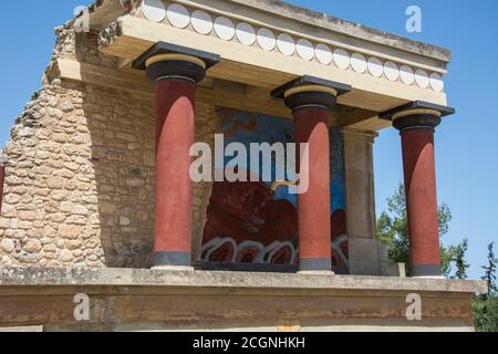 Acheologische Fotografien aus Kreta Stockfoto