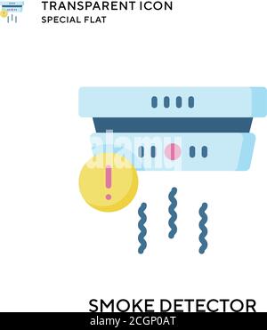 Vektorsymbol Rauchmelder. Flache Illustration. Vektor EPS 10. Stock Vektor