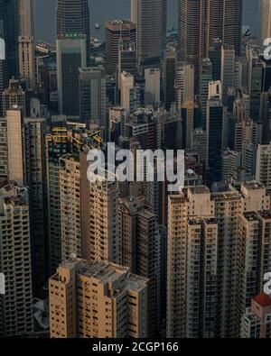 Hochhäuser in Hongkong, China Stockfoto