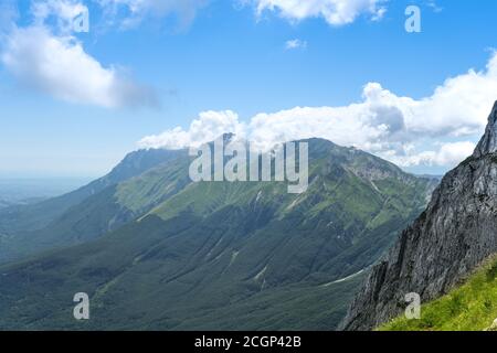 Berggebiet des gran sasso d'italia Stockfoto