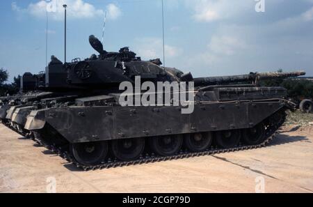 BRITISCHE ARMEE Kampfpanzer Chieftain / Main Battle Tank Chieftain Stockfoto