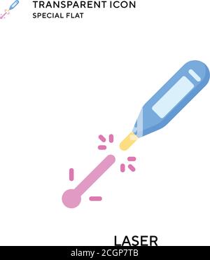 Laservektor-Symbol. Flache Illustration. Vektor EPS 10. Stock Vektor