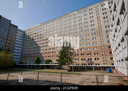 Berlin, Deutschland. September 2020. Auf dem Gelände des ehemaligen Stasi-Hauptquartiers befand sich das für ausländische Spionage zuständige Headquarter Reconnaissance (HVA). Unter dem Leitthema 'Denken mal nachhaltig' wird am 12. Und 13. September der Tag des Offenen Denkmals 2020 gefeiert. Das Stasi-Museum in der ehemaligen Stasi-Zentrale bietet auch Führungen an. Quelle: Annette Riedl/dpa/Alamy Live News Stockfoto