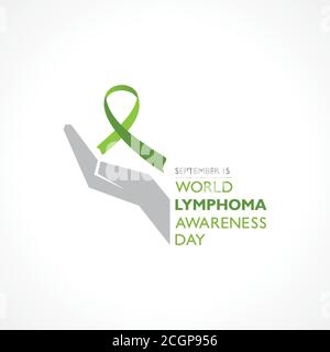 Vektor-Illustration des Welt-Lymphom-Awareness-Day am September beobachtet 15 Stock Vektor
