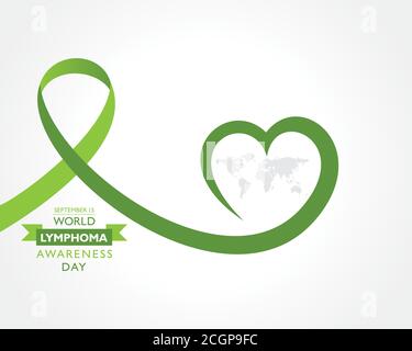 Vektor-Illustration des Welt-Lymphom-Awareness-Day am September beobachtet 15 Stock Vektor