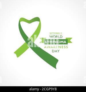 Vektor-Illustration des Welt-Lymphom-Awareness-Day am September beobachtet 15 Stock Vektor