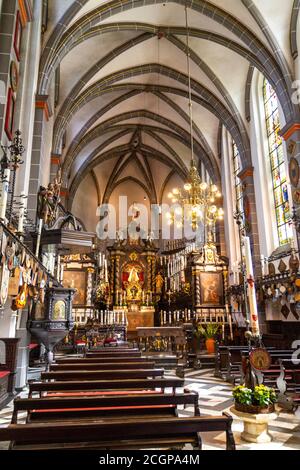 Im Inneren der Kerzenkapelle Stockfoto
