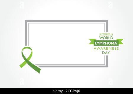 Vektor-Illustration des Welt-Lymphom-Awareness-Day am September beobachtet 15 Stock Vektor