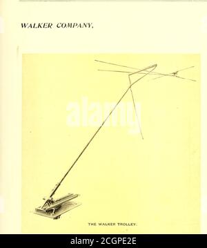 . Die Straßenbahn Zeitschrift . WALKER SERIE PARALLELSTEUERUNG FÜR BAHNMOTOREN. CLEVELAND, OHIO. OKTOBER, 1896 ] STRASSENBAHN JOURNAL.. CLEVELAND, OHIO. 74 STREET RAILWAY JOURNAL. [Vol. XII Nein, Lo. WALKER COMPANY, Stockfoto