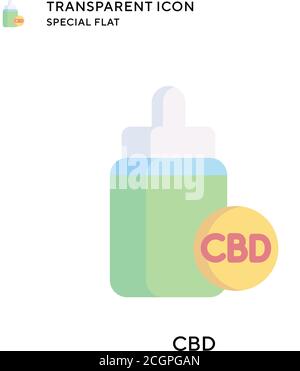 CBD-Vektor-Symbol. Flache Illustration. Vektor EPS 10. Stock Vektor