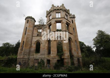 Cambusnethan House, Wishaw, North Lanarkshire, Scotland, UK 10 sept 2020 oder Cambusnethan Priorat wurde von James Gillespie Graham entworfen und I abgeschlossen Stockfoto