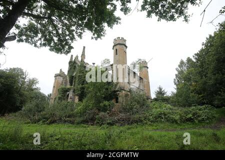 Cambusnethan House, Wishaw, North Lanarkshire, Scotland, UK 10 sept 2020 oder Cambusnethan Priorat wurde von James Gillespie Graham entworfen Stockfoto