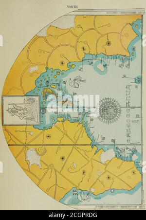 . Die katholische Enzyklopädie (Band 4); eine internationale Arbeit der Referenz auf die Verfassung, Lehre, Disziplin und Geschichte der katholischen Kirche. Golf von Uraba. Sie wurden von den na-tives angegriffen und de la Cosa getötet. Juan de la Cosa machte mehrere Karten, von denen eine, die berühmte Karte der Welt ist noch erhalten. Es ist die älteste Darstellung der Neuen Welt. Von besonderem Interesse ist die Umrisse Kubas, von der Columbusnie glaubte, dass es sich um eine Insel handelt. Walkenaer und Alex-ander von Humboldt waren die ersten, die auf die große Bedeutung dieses Horoskops hingewiesen haben. Es ist jetzt im Museo Naval in Stockfoto