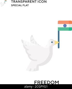 Freiheitsvektor-Symbol. Flache Illustration. Vektor EPS 10. Stock Vektor
