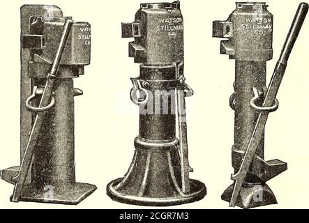 . Elektrische Eisenbahn Zeitschrift . Horizontaler Hydraulikheber Für Die Außenpumpe. Wracking Hy- Broad Base ClawHydau- draullc Jack Hydraulic Jack He Jack Stockfoto