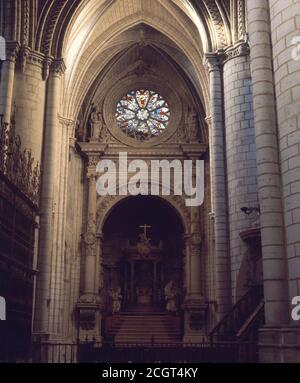 INTERIOR DE LAS NAVES. Lage: CATEDRAL-INTERIOR. BECKEN. CUENCA. SPANIEN. Stockfoto