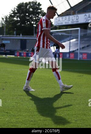 LONDON, ENGLAND. 12. SEPTEMBER 2020 Sam Vokes von Stoke City während des Sky Bet Championship Matches zwischen Millwall und Stoke City in Den, London. (Kredit: Jacques Feeney) Gutschrift: MI Nachrichten & Sport /Alamy Live Nachrichten Stockfoto