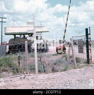 Vietnamkrieg US ARMY / United States Army Flugwehrrakete Raytheon MIM-23 Hawk - Vietnam war Surface to Air Missile (SAM) Raytheon MIM-23 Hawk Stockfoto