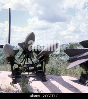 Vietnamkrieg US ARMY / United States Army Flugwehrrakete Raytheon MIM-23 Hawk - Vietnam war Surface to Air Missile (SAM) Raytheon MIM-23 Hawk Stockfoto