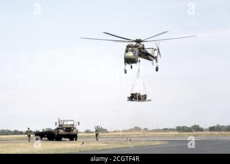 Vietnamkrieg / Vietnamkrieg US-ARMEE / US-Armee Sikorsky CH-54B Tarhe / S-64 Skykran Stockfoto