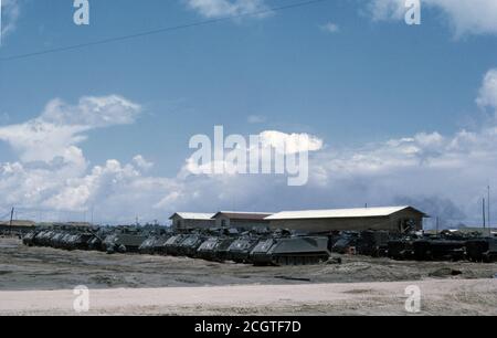 Vietnamkrieg US ARMY / United States Army Armored Personals Carrier APC M113 - Vietnamkrieg Stockfoto