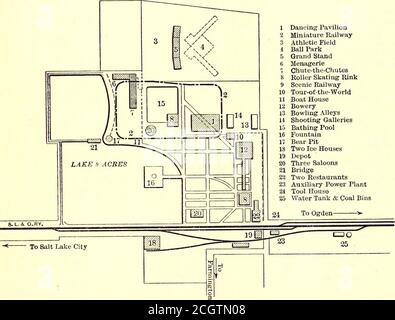 . Electric Railway Journal . onds.Franchises von der Firma für den Betrieb von Autos in Salt Lake City über 4 Meilen von Gleisen Besetzungeinige der wichtigen Straßen dieser Stadt und um eine Blockangrenzend an das Federal Building, in der Nähe des Zentrums des Geschäftsbereichs der Stadt. Ein Teil dieser Strecken wird gemeinsam mit der Utah Light & Railway Company genutzt. Das Unternehmen besitzt auch mehrere Grundstückstücke, die an der Straße entlang der Gleise liegen, die bei Bedarf für eine zusätzliche Autowerkstatt und Lagerwege sowie für Fracht- und Personenbahnhöfe und andere Termi genutzt werden Stockfoto