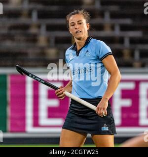 Amstelveen, Niederlande. September 2020. AMSTELVEEN, 09-09-2020, Hockey Dames Hoofdklasse, Seizoen 2020-201. Veranstaltungsort: Wagener Stadion. Dirkie Chamberlain während des Spiels Amsterdam - HGC. Kredit: Pro Shots/Alamy Live Nachrichten Stockfoto