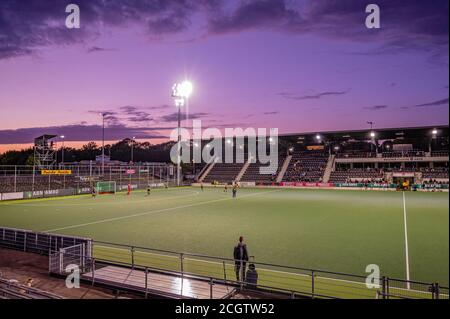 Amstelveen, Niederlande. September 2020. AMSTELVEEN, 09-09-2020, Hockey Dames Hoofdklasse, Seizoen 2020-201. Veranstaltungsort: Wagener Stadion. Wagener Stadion vor dem Spiel Amsterdam - HGC. Kredit: Pro Shots/Alamy Live Nachrichten Stockfoto