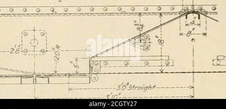 . Amerikanischer Ingenieur und Eisenbahn Zeitschrift . -*^ --;i^^4 ^ ^ 9-.% ^ .-^ ■-? ?- n ^ ^ ^. ^---^-^-. k 310 Class GM Car – Center Sill, End Sill, Bolster und Draft Gear Cokstetjction. Stockfoto