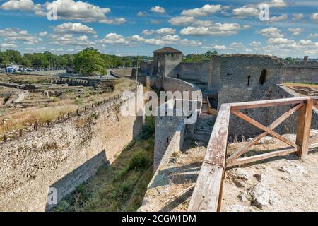 Alte Bilhorod-Dnistrowskyi oder Akkerman Festung in der Ukraine. Haupttor. Stockfoto