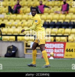 Livingston, Großbritannien. Februar 2020. EFE Ambrose von Livingston während des schottischen Premiership-Spiels in der Tony Macaroni Arena in Livingston, Schottland. Alex Todd/SPP Kredit: SPP Sport Pressefoto. /Alamy Live Nachrichten Stockfoto