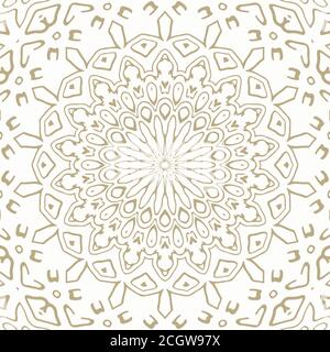 Oriental Nahtloses Vektor-Muster - wiederholende Ornament für Textil, Umhüllungspapier, Mode etc. Stock Vektor