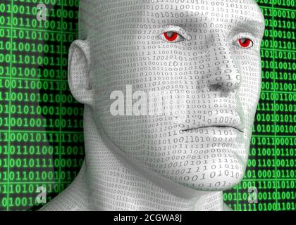 Künstliche Intelligenz - 3D Stockfoto