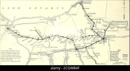 . Elektrische Eisenbahn-Zeitschrift . durch die Verwendung von Dasher Zeichen, innen Plakate oder kleine printedFahrpläne die Größe einer gewöhnlichen Visitenkarte. Die mainpoint ist, dass, wenn die Öffentlichkeit über die Art und Weise informiert wird, in der die beste Nutzung der bestehenden Einrichtungen viel Schirmherrschaft zu machen, ist er verloren. 456 ELECTRIC RAILWAY JOURNAL. [Vol. XXXIV. Nr. 13. DAS BEEBE-SYNDIKAT-INTERURBAN-SYSTEM IN CEN-TRAL NEW YORK – BAUELEMENTE das Beebe-Syndicate ist der beliebte Titel der Finanzinteressen, die unter den Namen der Syracuse RailroadConstruction Company, der Ontario Construction Company, geführt werden Stockfoto
